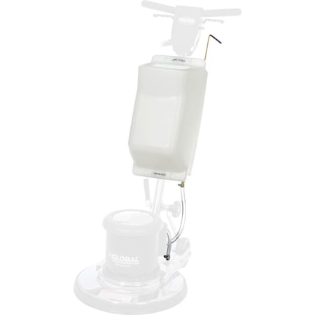 Global Industrial 4 Gallon Solution Tank for Floor Machines, External Mount, Plastic 641262